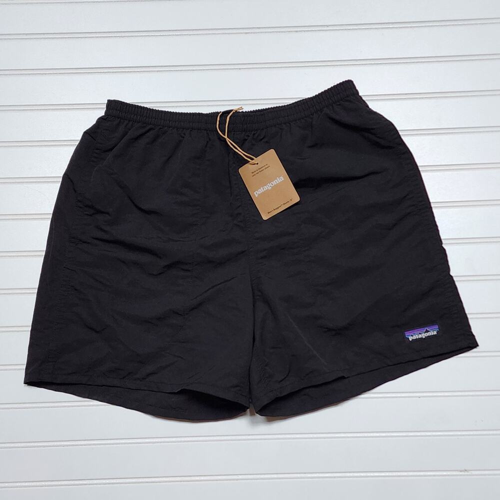 NWT Patagonia Men's Baggies 5" Shorts Lined-Black W/Black Size S